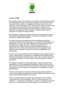 10 años de OGM