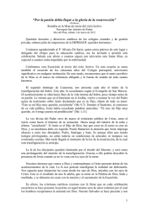 Homilía en la misa de inicio del ciclo lectivo. Parroquia San Antonio