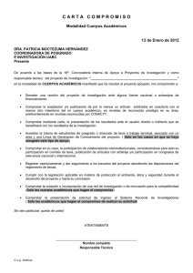 Formato carta compromiso - Coordinación de Posgrado e