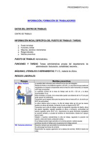 PROCEDIMIENTO N.0 R.0 INFORMACIÓN, FORMACIÓN DE