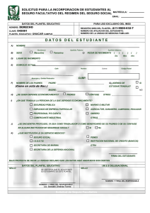DATOS DEL PLANTEL EDUCATIVO