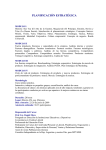 PLANIFICACIÓN ESTRATÉGICA