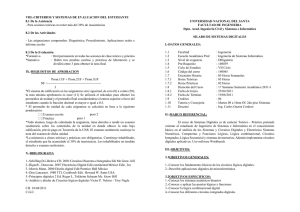 VIII.-CRITERIOS Y SISTEMAS DE EVALUACION DEL ESTUDIANTE  8.1 De la Asistencia