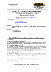 que es el entrenamiento deportivo?