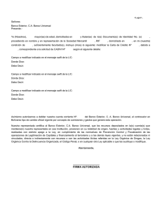 Modificación Cartas de Crédito