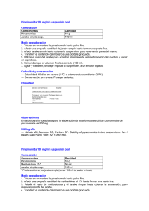 Pirazinamida 100 mg/ml suspensión oral