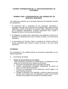 ACUERDO INTERBANCARIO DE LA ASOCIACIÓN