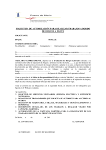 trabajos a bordo