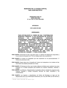 municipio de la ciudad capital - Legislatura Municipal de San Juan