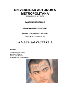 la mara salvatrucha.