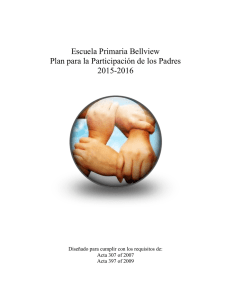 Escuela Primaria Bellview Plan para la Participación de los Padres