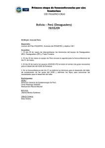 Bolivia – Perú (Desaguadero)