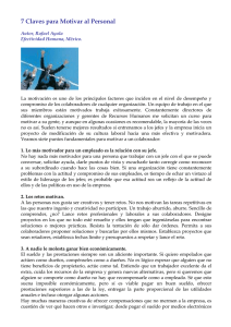 7 Claves para motivar al personal