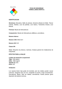 Ficha de Seguridad Varsol (Disolvente 4)