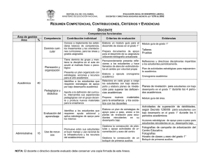 Formulario de Evaluación Docente - Colombia