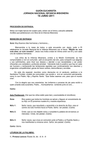 GUIÓN EUCARISTÍA JORNADA NACIONAL