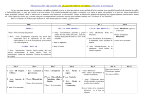 programación del estudio del exámen de virus y citología