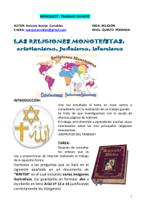 WEBQUEST: TRABAJO GUIADO