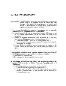 EL  QUE HACE DISCIPULOS