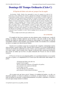 Domingo III Tiempo Ordinario (Ciclo C)