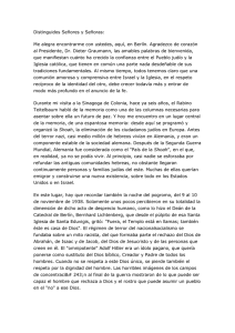 Discurso del Papa a la comunidad judía