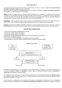 nueva información, biológica, sociocultural y psicológica
