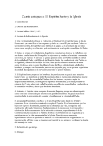 Cuarta catequesis: El Espíritu Santo y la Iglesia
