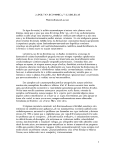 LA POLITICA ECONOMICA Y SUS DILEMAS