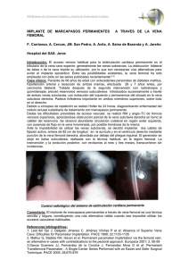 implante de marcapasos permanentes a traves de la vena femoral