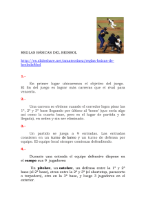 REGLAS DEL BEISBOL - Col·legi Sant Cristofor Martir