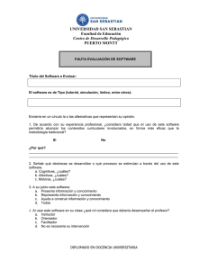 PAUTA EVALUACIÓN DE SOFTWARE