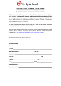 Cuestionario de Adopción de Gatos