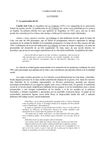 CAMILO JOSÉ CELA LA COLEMA 1º. La generación del 36 Camilo