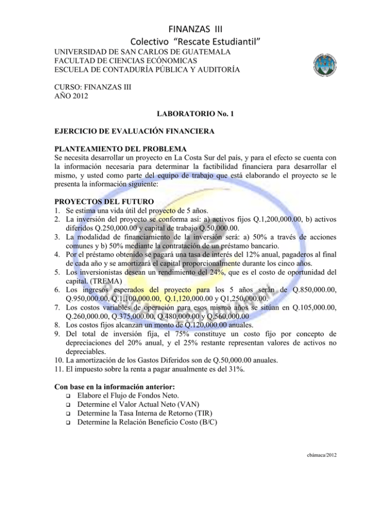 Lab 1 Proyectos De Inversion