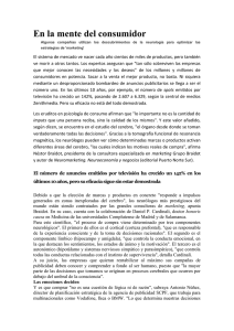 En la mente del consumidor.