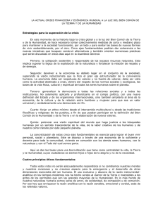 La Actual Crisis Financiera y Económica Mundial a la Luz del Bien