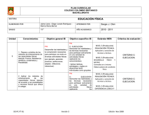 EDUCACIÓN FÍSICA Sergio J. Chiri 11° 2010 - 2011