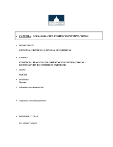 Operatoria del Comercio Exterior