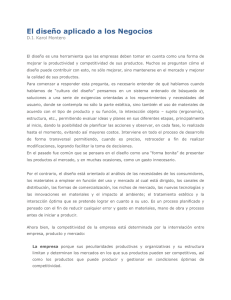 El Diseño aplicado a los Negocios