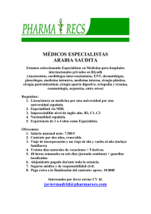 Oferta Especialistas Arabia Saudita