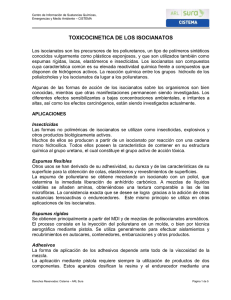 Isocianatos: Toxicocinética, Efectos en la Salud y Prevención