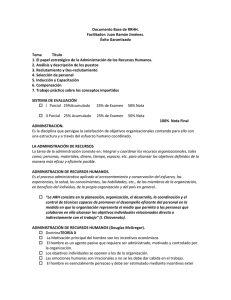 Documento Base de RRHH. Facilitador: Juan Ramón Jiménez. Éxito