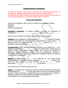 Consentimiento informado - Hospital Clínico Universidad de Chile
