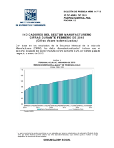 Sector manufacturero crece a "gramitos"