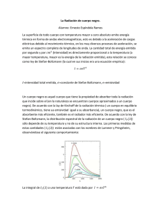 La Radiación de cuerpo negro