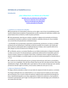 La historia de la filosofía debería enseñarnos a pensar desde lo que