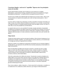 "zapatillas" figuran entre las principales causas de
