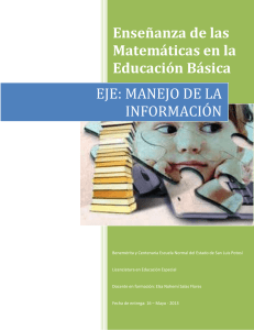 EJE: MANEJO DE LA INFORMACIÓN