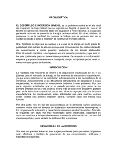 PROBLEMÁTICA EL DESEMPLEO E INCERSION JUVENIL, es un