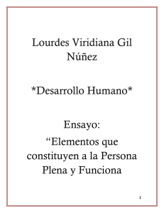 Basándonos en nuestro tema central la Persona